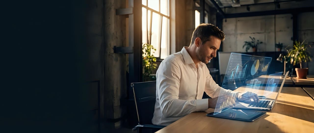 Collaborative consulting team working together